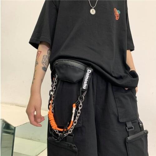 Men Streetwear Waist Bag Tactical Function Crossbody Pack Chest Bags With 5 Pockets Hip hop Unisex Waist Packs Phone Belt Bag