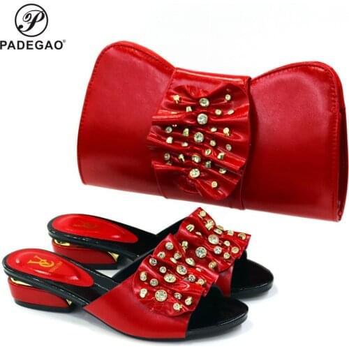Party Italian Shoe and Bag Set for Party In Women Bag and Shoe Woman Wedding Fashion Italian Women Wedding Pumps with Purse