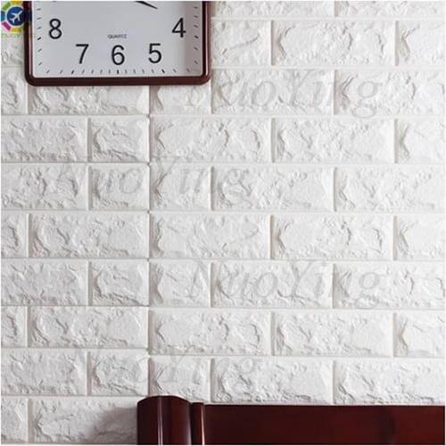10 Sheets 3d Brick Wall Stickers on the Wall Wallpaper Decor Foam Waterproof Covering Wall Stickers for Kids Rooms Living Room