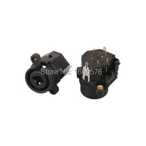 Wholesale 50PCS/LOT pcs FEMALE SOCKET, XLR-1/4" JACK With lock - 407B