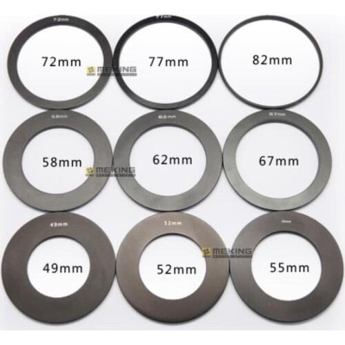 Meking Adapter Ring for DSLR Square Filter Holder 49mm 52mm 55mm 62mm 67mm 72mm 77mm 82mm for Option Compatible Cokin P Series