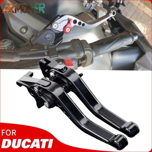 For Ducati Diavel/Carbon/XDiavel/S 899 9591199 1299 Panigale Multistrada Motorcycle Adjustable Brake Clutch Levers Accessories