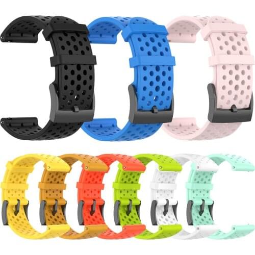 Watch Accessories For Suunto 9 D5 Watchband For Suunto Spartan Sport Suunto Spartan Sport Wristband HR/Baro 24mm Silicone Strap