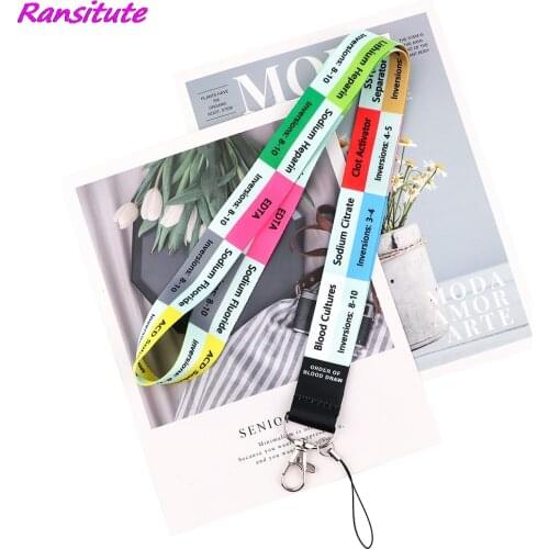 Ransitute R1897 Medical Theme Lanyards Phone Rope Key Lanyard Neck Straps Accessories Gift For Nursing Clinicals And RN Student