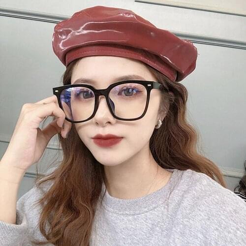 Round Frame Wrap Women Blue Light Protection Glasses Fashion High Quality Square Irregular Flat Mirror Large Men Chic Sunglasses