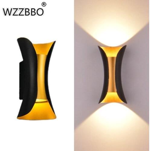6W/10W LED IP65 Outdoor Waterproof Wall Light Garden Wall Lamp Indoor Corridor Bedroom Living Room Decoration Lighting Aluminum
