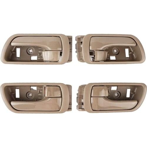 Interior Front Rear Door Handles Driver Passenger Side Pair for Toyota Camry 2002-2006 69205-33040 69206-33040, 4 Pack