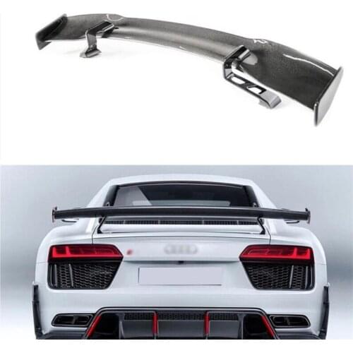 High Quality REAL Carbon Fiber Spoiler For Audi R8 V8 V10 GT 2007-2022 Wing Lip Spoilers Car Accessories