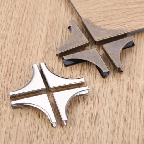 20pcs Corner Protectors 22mm Antique Bronze/Silver Alloy Bracket Cover Retro Jewelry Box Feet Gift Case Leg Notebook Album Decor