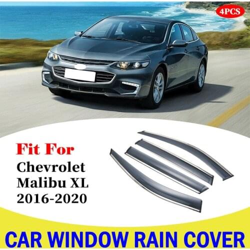 Car Window Rain Shield Visor Guards Protector Sun Wind Deflector Shade Cover For Chevrolet Malibu XL 2016-2020 Car Accessories