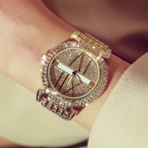 SEYRNOW Watches for Women Full of Diamonds Luxury Classy Quartz Watch Clock Women Stainless Steel Ladies Wrist Watches 2018