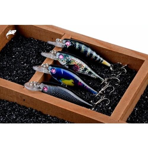 1Pcs 6.5cm/4.7g Topwater Minnow Fishing Lure Hard Baits Wobbler Crankbait Artificial Pesca Bait Trolling Hooks