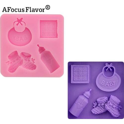 1 Pc Baby Living Supplies Toys Chocolate Party Cake Decorating Tools Diy Baking Mold Fondant Molds Silicone Kitchen Baking