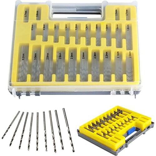 150pcs Hss Micro Bit Twist Drill Set Kit Mini Small Precision Hss Power Drill 0.4mm-3.2mm Pcb Drill Bit Craft Hole Maker + Case