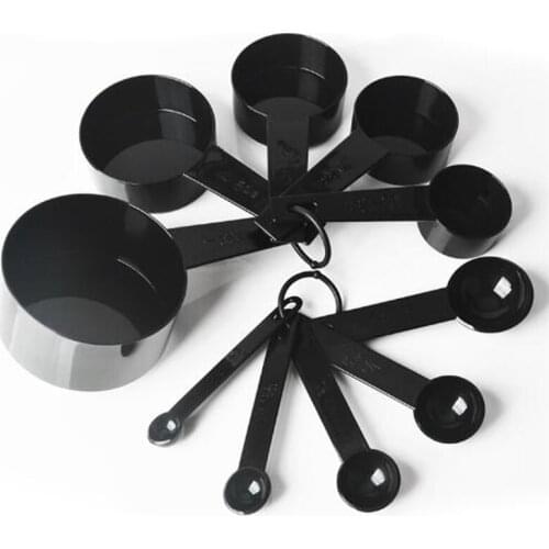 2020 New 10 Pcs Measuring Spoon PP Ring Storage Accurate Weighing Clear Scale Simple Baking Tools for Kitchen