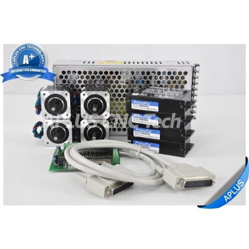 4-Axis NEMA 17 Stepper Motor 56.5oz-in 1.3A & Driver PSR4020 & 24V Power Supply Kit