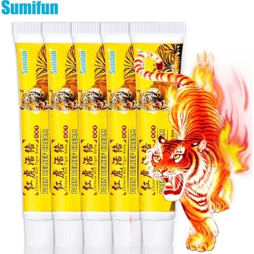 5Pcs*20g Sumifun Red Tiger Balm Pain Relief Ointment Lumbar Rheumatoid Neck Shoulder Muscle Neuralgia Acid Joint Arthritis Cream