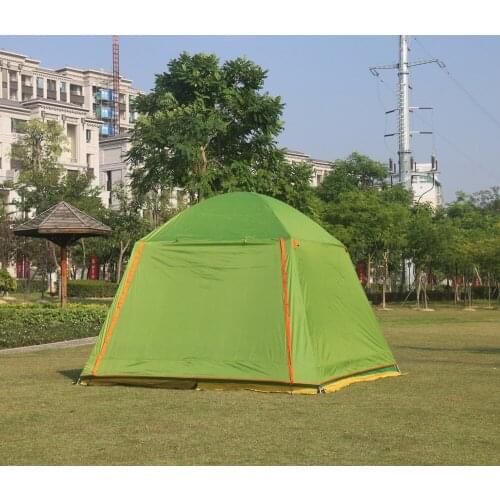 Alltel 5-6 person use double layer ultralarge waterproof windproof camping family party big tent large gazebo