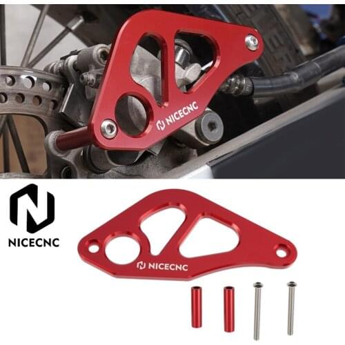 NICECNC Aluminium Red Rear Brake Caliper Guard Protector Cover For Honda CR125 CR250R 1997-2001 XR650R 2000-2007 2006 CR125 250R