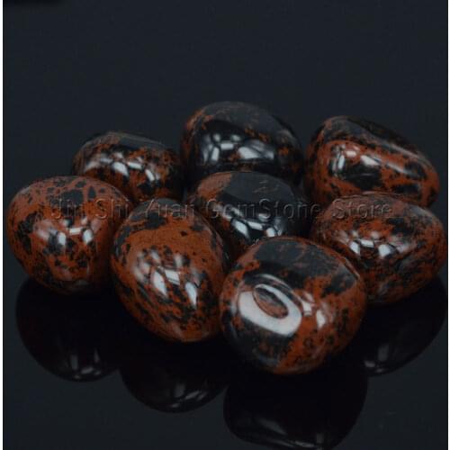 Bulk Tumbled Red Mahogany Obsidian Stone Natural Polished Gemstone Supplies for Wicca, Reiki, Crystal Healing