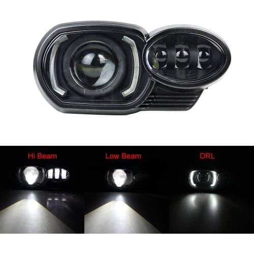 For BMW K1200R 2005~2009 K1300R 2010~2013 Headlight Upgrade Replacement Motorcycle Led Headlamp with DRL