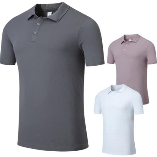 Breathable Leisure Shirts New Golf Tennis Badminton Running Short Sleeves Basketball Gym Lapel Shirt Men Sports 2021 Fashion T