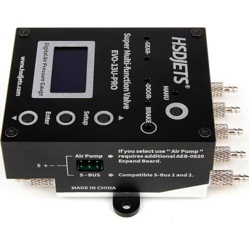 Electric Five-way air valve EVO-13U-PRO super multi-function for HSD Jets RC turbine Plane