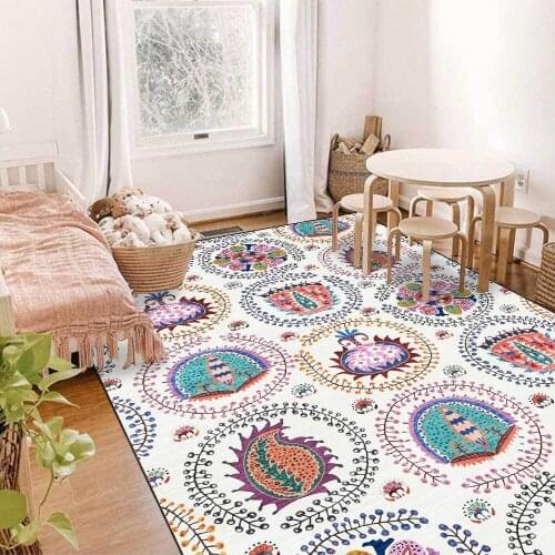 Bohemian Style Geometric Carpets for Living Room Bedroom Area Rugs Modern Home Decor Large Carpet Family Coffee Table Floor Mat