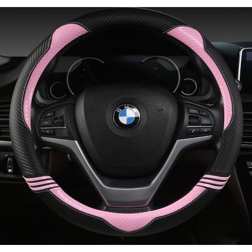 PU Leather 38CM Car Steering Wheel Cover for BMW X1 X2 X3 X4 E84 F84 F39 E83 F25 G01 F97 F26 G02 F98 Auto Accessories