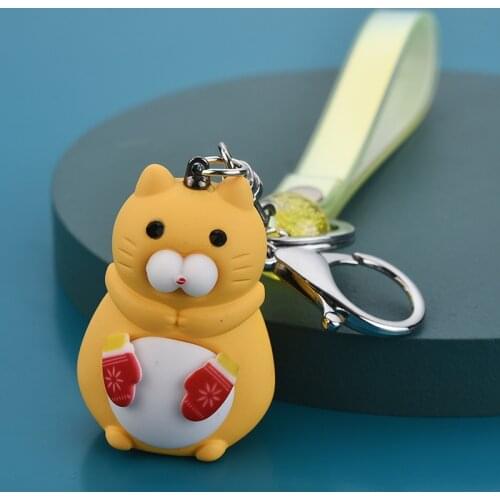 Creative Cartoon Keychains Accessories Personality Cat Key Chains Pendant Cute Key Rings Best Friend Gifts