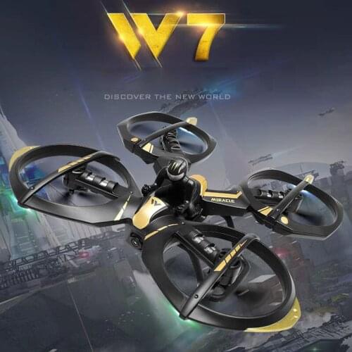 New WIFI FPV RC Drone W7 With 720p HD camera Altitude hold Headless mode pro selfie app control quadcopter toy kid gifts