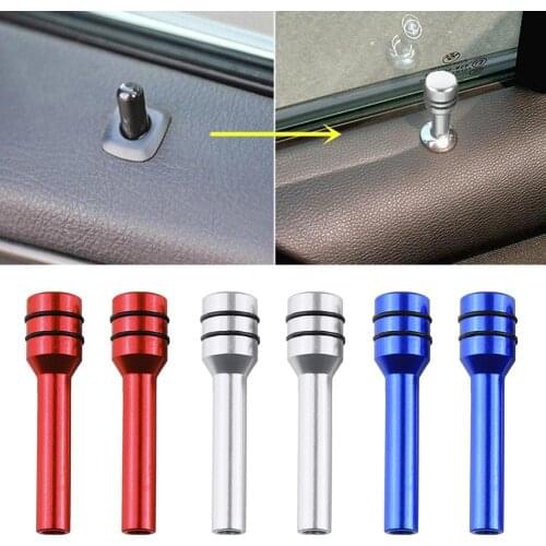 80% Hot Sell 2Pcs Car Vehicle Universal Interior Door Lock Pin Aluminum Alloy Pull Pin Knobs