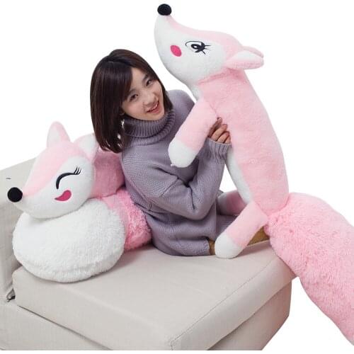 Dorimytrader 63'' / 160cm Hot Anime Fox Doll Giant Plush Soft Stuffed Cartoon Toy Kids Gift Free Shipping DY60989