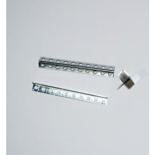 10/100pcs 5x50mm angle Iron sheet rc car robot frame bracket toy parts/model technology model baby toys for children