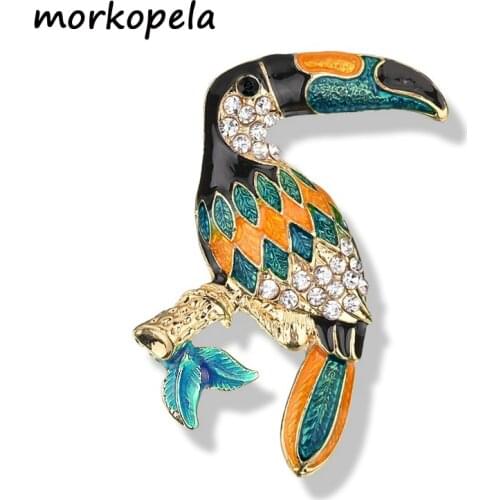 Morkopela Bird Brooches For Clothes