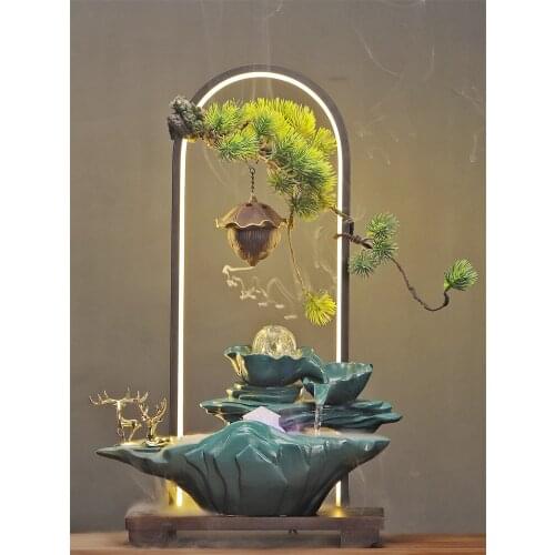 Desktop fountain landscape decoration Chinese zen desktop furnishing articles decorations for home decor