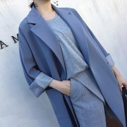 OLGITUM Women's Long Blazers
