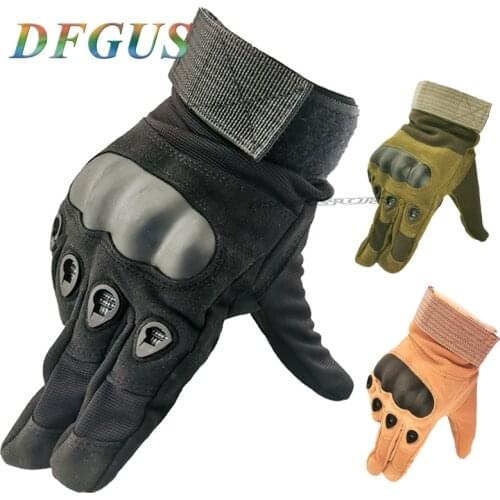 Touch Screen Tactical Gloves Military Army Paintball Shooting Airsoft Combat Anti-Skid Rubber Hard Knuckle Full Finger Gloves