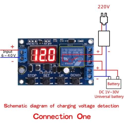 18650 Lithium Battery Charger Board with Over Charge Discharge Protection 6-40V Integrated Circuits