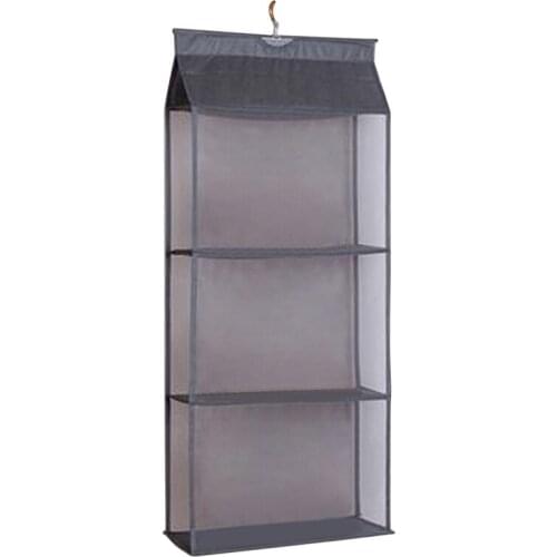 Hanging Handbag Organizer For Wardrobe Closet Transparent Storage Bag Door Wall Clear Sundry Shoe Bag With Hanger Pouch