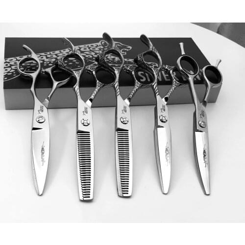 6 Inch Professional Hairdressing Barber Scissors for Barbershop Hair Cutting Shears Scissors Thinning Japan 440c Hair Scissors