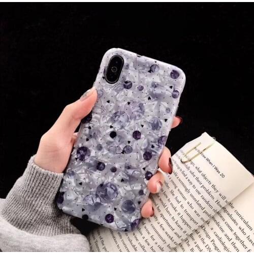 Luxury Phone Case For iphone XS Max XR X Conch Shell Glitter Soft Back Cover For iphone 6 6s 7 8 plus