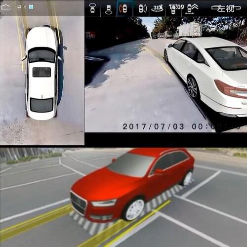 360 image new AHD CVBS HD3D panoramic ring view color customization parking surveillance video birds-eye view system multi