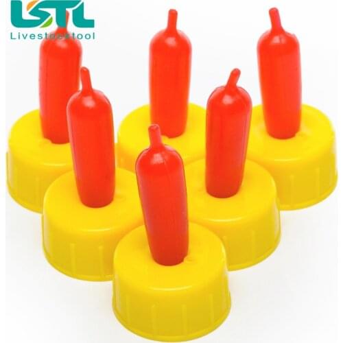 50Pcs Sheep Nipple Milk Drink Nipple Soft Rubber Pacifier For Teat Feed Orphaned Lamb Pup Dog Foal Calf Screw Sprite Coke Bottle