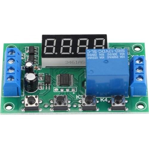 LED Display Adjustable Timer Relay Automation Control Switch Module voltage relay