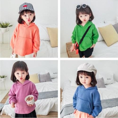 Toddler Girls Hoodies Casual Korean Sweatshirts For Girls Kids Clothing Hooded Children Pullover 1 2 3 4 5 6 Years Baby Clothes