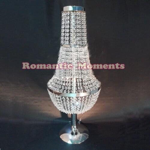 Crystal Table Centerpiece Metal Flower Stand Wedding Decoration Road Lead 98cm Tall