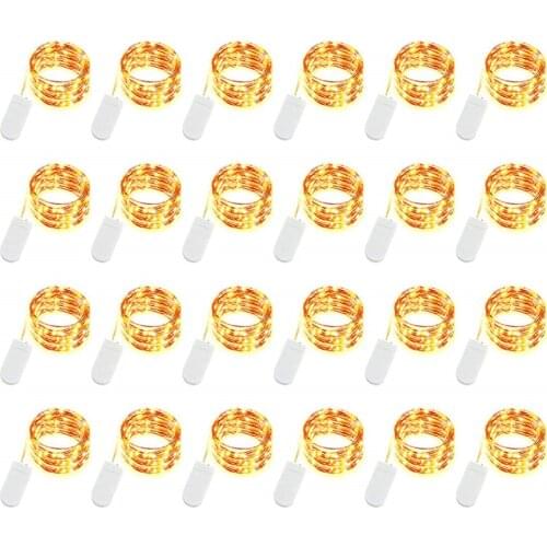 Waterproof Fairy Light CR2032 Battery Powered LED Mini Christmas Light Copper Wire String Light For Wedding Xmas Garland Party