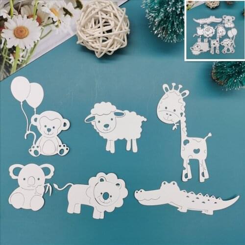 Cartoon animals cutting dies scrapbooking embossing folder photo album Decorative Embossing DIY Paper Cards