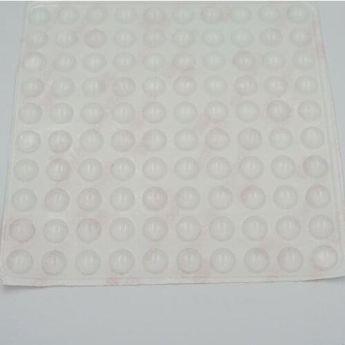 100 pcs Door Stopper Transparent Silicon Rubber Kitchen Cabinet Self-Adhesive Stop Damper Pad Furniture Hardware